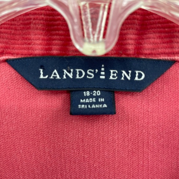 Lands’ End Red Corduroy Jacket Size 18-20 - Picture 4 of 8